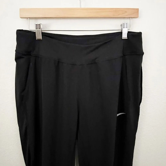 NIKE | Leggings Men's Swoosh Full Length Running Tights Solid Black | Medium - Picture 3 of 8